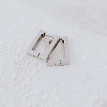 Load image into Gallery viewer, Geo Earrings | Stainless Steel Silver | Square | Koquetta Accessories & Jewellery Vancouver