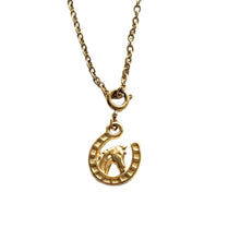 Load image into Gallery viewer, Lucky Cowgirl | Horseshoe Necklace | Stainless Steel | Koquetta Accessories & Jewellery Vancouver
