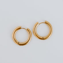 Load image into Gallery viewer, Maya Hoop Earrings | Large | Silver & Gold | Vancouver, British Columbia | Koquetta Accessories & Jewellery