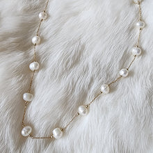 Load image into Gallery viewer, All Around Pearly | Pearl Necklace | Stainless Steel | Koquetta Accessories & Jewelry Vancouver