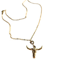 Load image into Gallery viewer, Toro Necklace | Bull Bucranium | Stainless Steel | Koquetta Accessories & Jewellery Vancouver