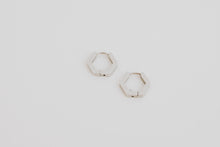 Load image into Gallery viewer, Geo Earrings | Stainless Steel Silver | Hex | Koquetta Accessories & Jewellery Vancouver