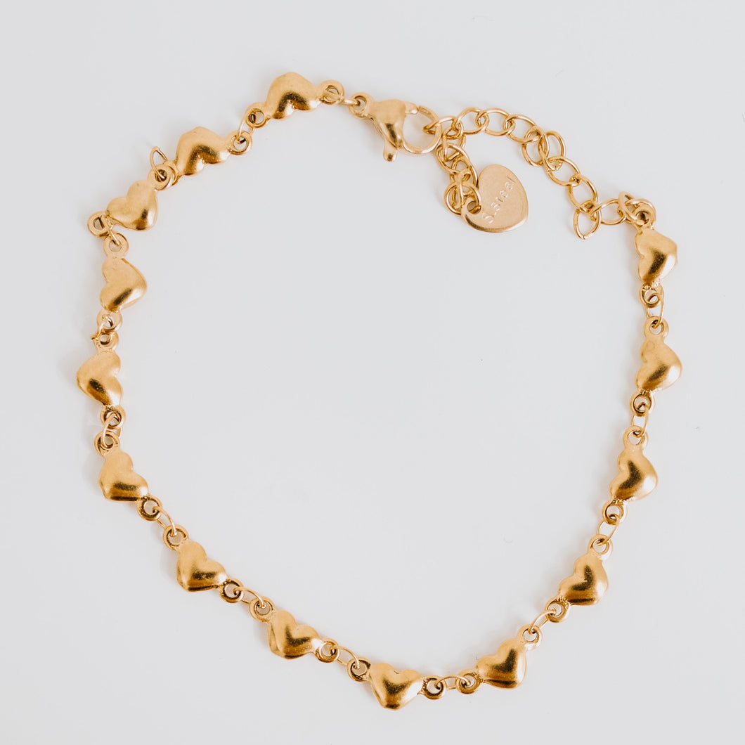 Heart Chain | Gold Bracelet | Vancouver, British Columbia | Koquetta Accessories & Jewellery