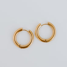 Load image into Gallery viewer, Maya Hoop Earrings | Large | Silver &amp; Gold | Vancouver, British Columbia | Koquetta Accessories &amp; Jewellery
