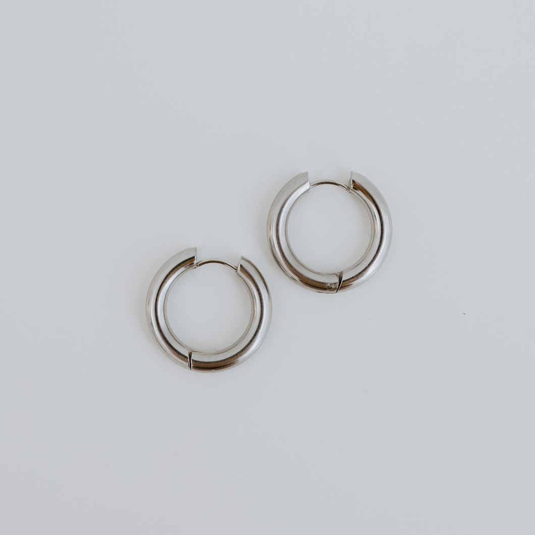 Maya Hoop Earrings | Large | Silver & Gold | Vancouver, British Columbia | Koquetta Accessories & Jewellery