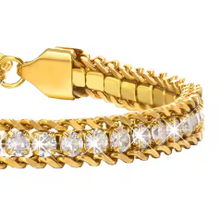 Load image into Gallery viewer, Tennis Bracelet | Gold | Vancouver, BC | Koquetta Accessories &amp; Jewellery
